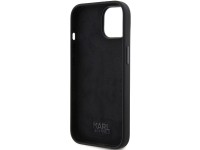 Funda de silicona Karl Lagerfeld Ikonik con pin metálico para iPhone 15 - negra Funda de silicona Karl Lagerfeld Ikonik con pin metálico para iPhone 15 - negra