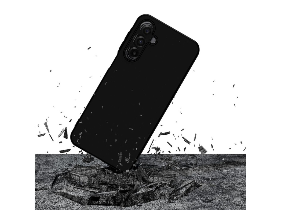 Capa de silicone 3mk para Samsung Galaxy A17 5G - Preta