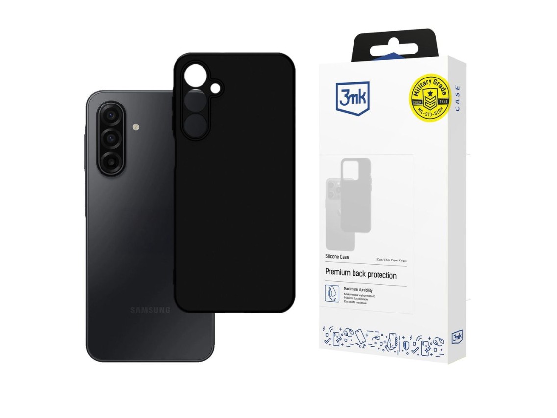 Capa de silicone 3mk para Samsung Galaxy A17 5G - Preta