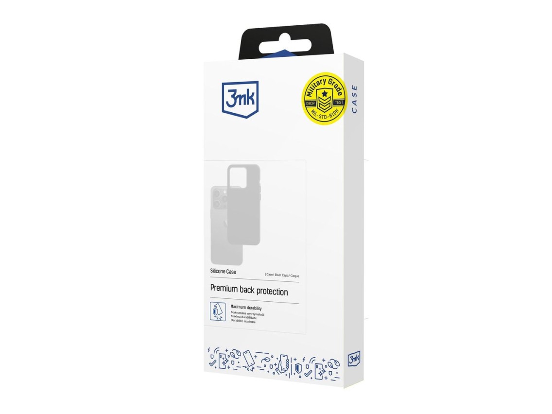 Capa de silicone 3mk para Samsung Galaxy A17 5G - Preta