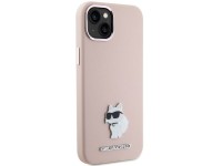 Funda de silicona Karl Lagerfeld Choupette con pin metálico para iPhone 15 Plus / 14 Plus - Rosa Funda de silicona Karl Lagerfeld Choupette con pin metálico para iPhone 15 Plus / 14 Plus - Rosa