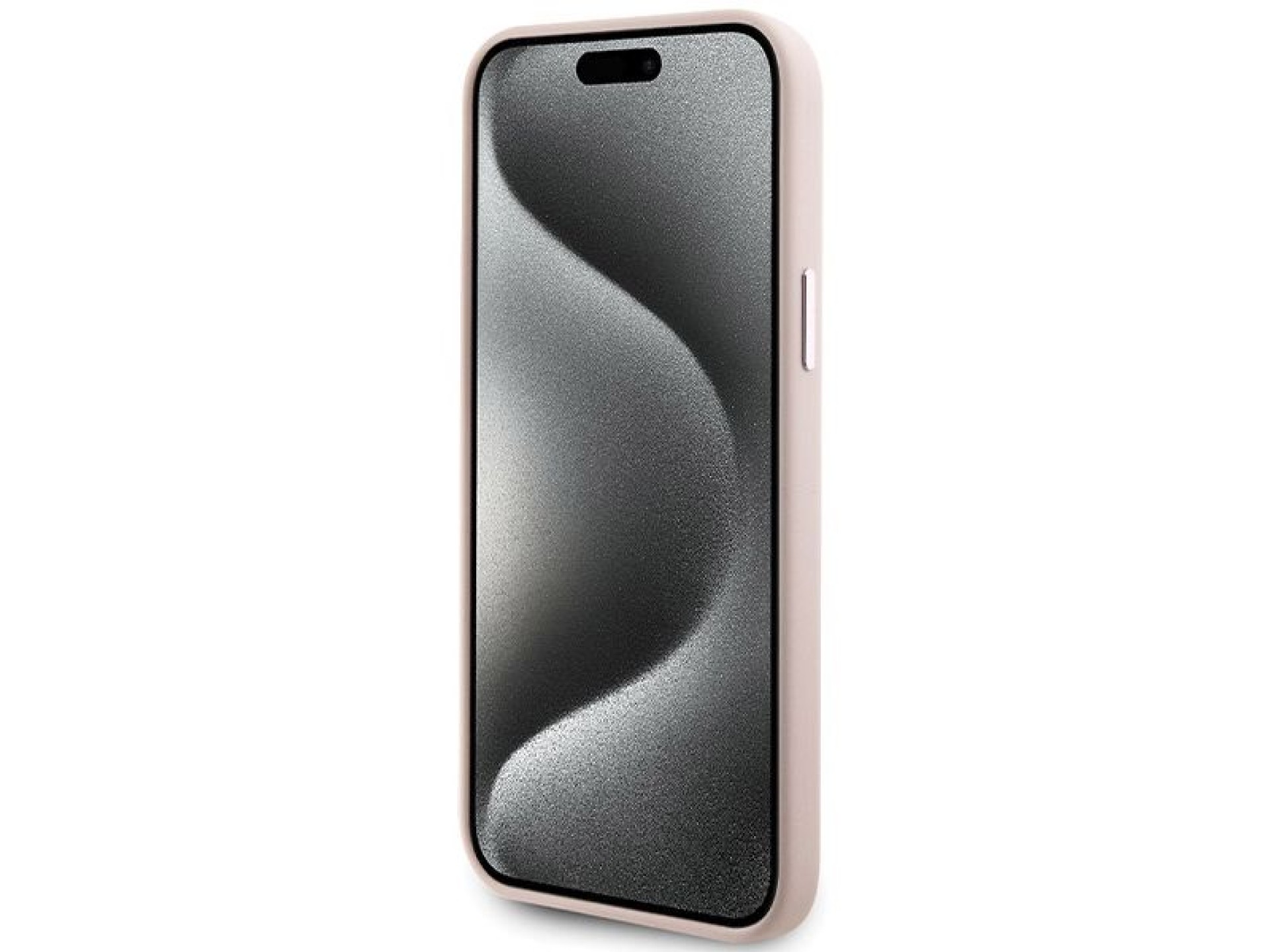 Funda de silicona Karl Lagerfeld Choupette con pin metálico para iPhone 15 Plus / 14 Plus - Rosa