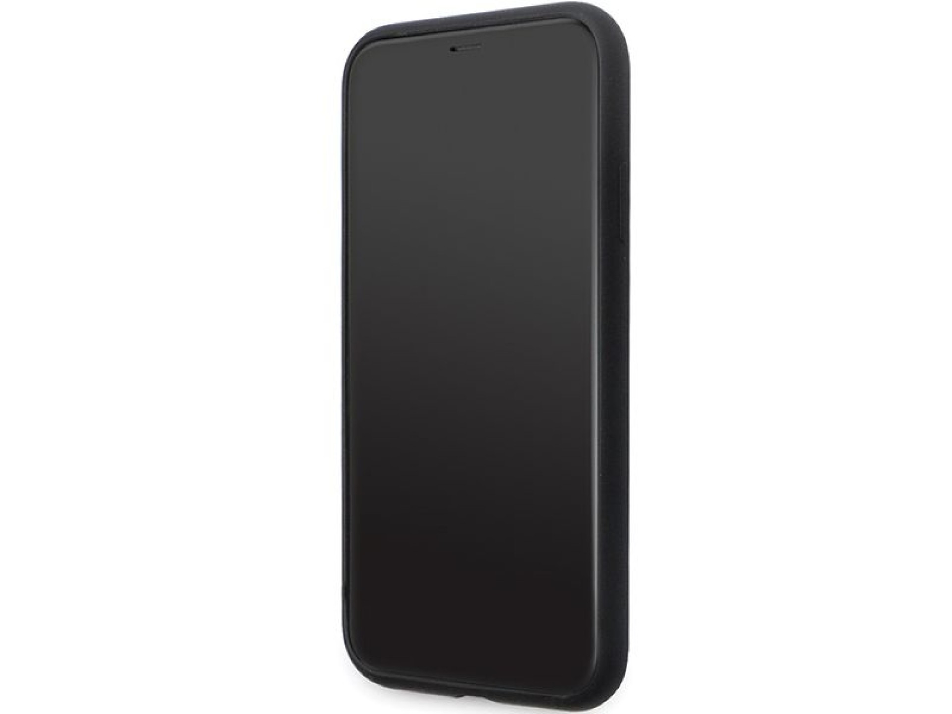 Funda Karl Lagerfeld KLHCN61SMHCNPK para iPhone 11 / Xr - Silicona negra con pasador metálico en for