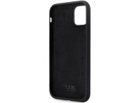 Funda Karl Lagerfeld KLHCN61SMHCNPK para iPhone 11 / Xr - Silicona negra con pasador metálico en for Funda Karl Lagerfeld KLHCN61SMHCNPK para iPhone 11 / Xr - Silicona negra con pasador metálico en for