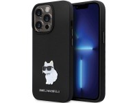 Karl Lagerfeld KLHCP13LSMHCNPK case for iPhone 13 Pro / 13 - black Silicone C Metal Pin Karl Lagerfeld KLHCP13LSMHCNPK case for iPhone 13 Pro / 13 - black Silicone C Metal Pin