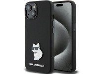 Capa de silicone Karl Lagerfeld Choupette com alfinete de metal para iPhone 15 Plus / 14 Plus - pret Capa de silicone Karl Lagerfeld Choupette com alfinete de metal para iPhone 15 Plus / 14 Plus - pret