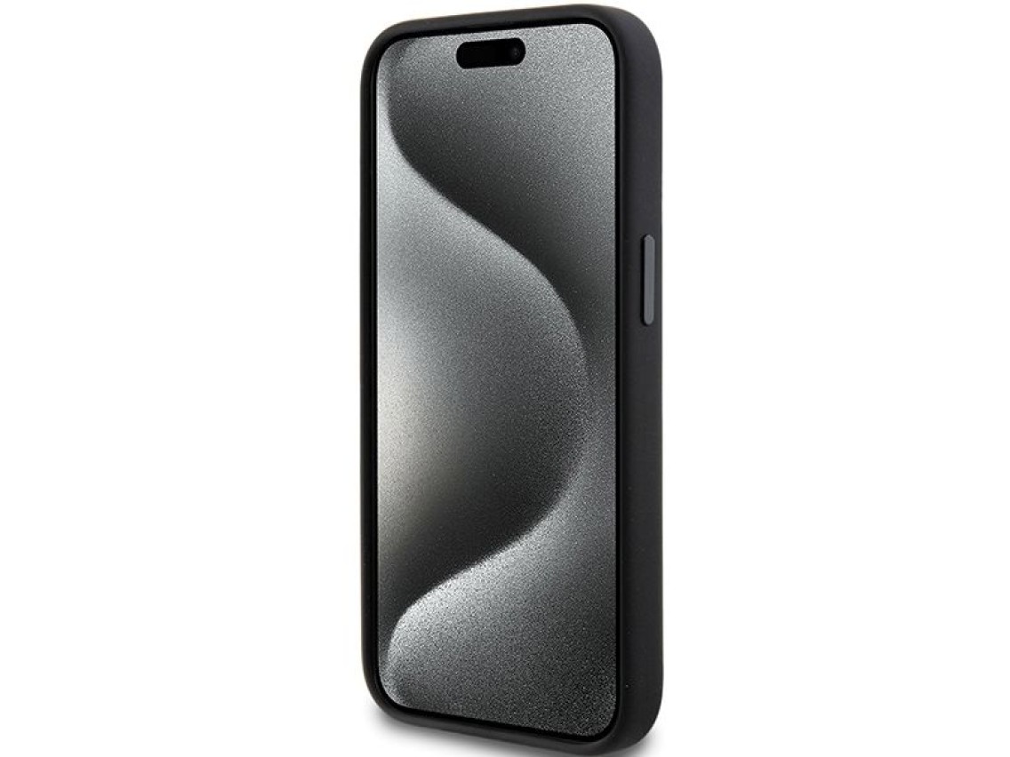 Capa de silicone Karl Lagerfeld Choupette com alfinete de metal para iPhone 15 Plus / 14 Plus - pret