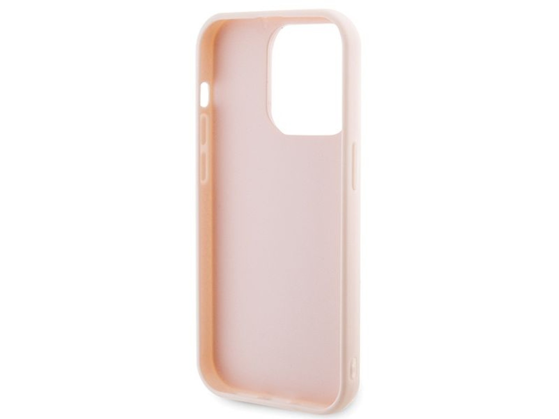 Karl Lagerfeld 3D Rubber Glitter Logo case for iPhone 15 Pro - pink