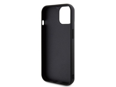 Karl Lagerfeld 3D Rubber Glitter Logo case for iPhone 15 - black Karl Lagerfeld 3D Rubber Glitter Logo case for iPhone 15 - black