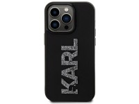 Capa para iPhone 15 Pro Max com logo Karl Lagerfeld em 3D com glitter - preta Capa para iPhone 15 Pro Max com logo Karl Lagerfeld em 3D com glitter - preta