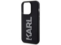 Capa para iPhone 15 Pro Max com logo Karl Lagerfeld em 3D com glitter - preta Capa para iPhone 15 Pro Max com logo Karl Lagerfeld em 3D com glitter - preta