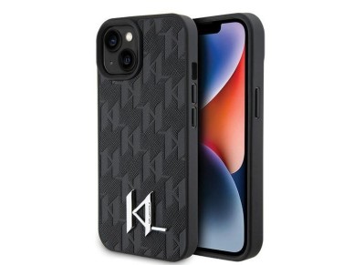 Karl Lagerfeld KLHCP15SPKLPKLK iPhone 15 / 14 / 13 6.1" black/black hardcase Leather Monogram Hot St Karl Lagerfeld KLHCP15SPKLPKLK iPhone 15 / 14 / 13 6.1" black/black hardcase Leather Monogram Hot St