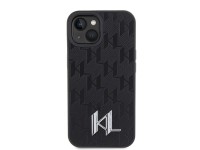 Karl Lagerfeld KLHCP15SPKLPKLK iPhone 15 / 14 / 13 6.1" black/black hardcase Leather Monogram Hot St Karl Lagerfeld KLHCP15SPKLPKLK iPhone 15 / 14 / 13 6.1" black/black hardcase Leather Monogram Hot St