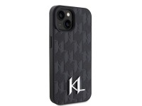 Karl Lagerfeld KLHCP15SPKLPKLK iPhone 15 / 14 / 13 6.1" black/black hardcase Leather Monogram Hot St Karl Lagerfeld KLHCP15SPKLPKLK iPhone 15 / 14 / 13 6.1" black/black hardcase Leather Monogram Hot St