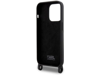 Capa rígida Karl Lagerfeld KLHCP15XSCBSKNK para iPhone 15 Pro Max 6.7" preta/preta, transversal, de Capa rígida Karl Lagerfeld KLHCP15XSCBSKNK para iPhone 15 Pro Max 6.7" preta/preta, transversal, de