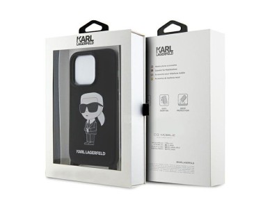 Capa rígida Karl Lagerfeld KLHCP15XSCBSKNK para iPhone 15 Pro Max 6.7" preta/preta, transversal, de Capa rígida Karl Lagerfeld KLHCP15XSCBSKNK para iPhone 15 Pro Max 6.7" preta/preta, transversal, de