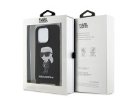 Karl Lagerfeld KLHCP15XSCBSKNK iPhone 15 Pro Max 6.7" funda rígida negra/negra con correa cruzada de Karl Lagerfeld KLHCP15XSCBSKNK iPhone 15 Pro Max 6.7" funda rígida negra/negra con correa cruzada de
