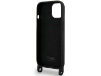Karl Lagerfeld KLHCP15SSCBSCNK iPhone 15 6.1" hardcase black/black Crossbody Silicone Choupette Karl Lagerfeld KLHCP15SSCBSCNK iPhone 15 6.1" hardcase black/black Crossbody Silicone Choupette