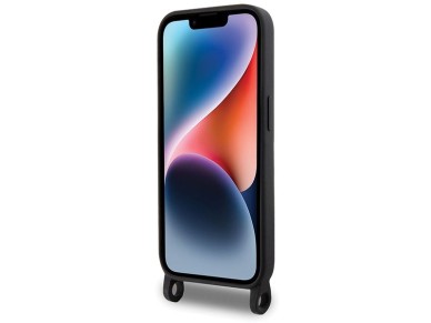 Karl Lagerfeld KLHCP15XSCBSCNK iPhone 15 Pro Max 6.7" funda rígida negra/negra bandolera de silicona Karl Lagerfeld KLHCP15XSCBSCNK iPhone 15 Pro Max 6.7" funda rígida negra/negra bandolera de silicona
