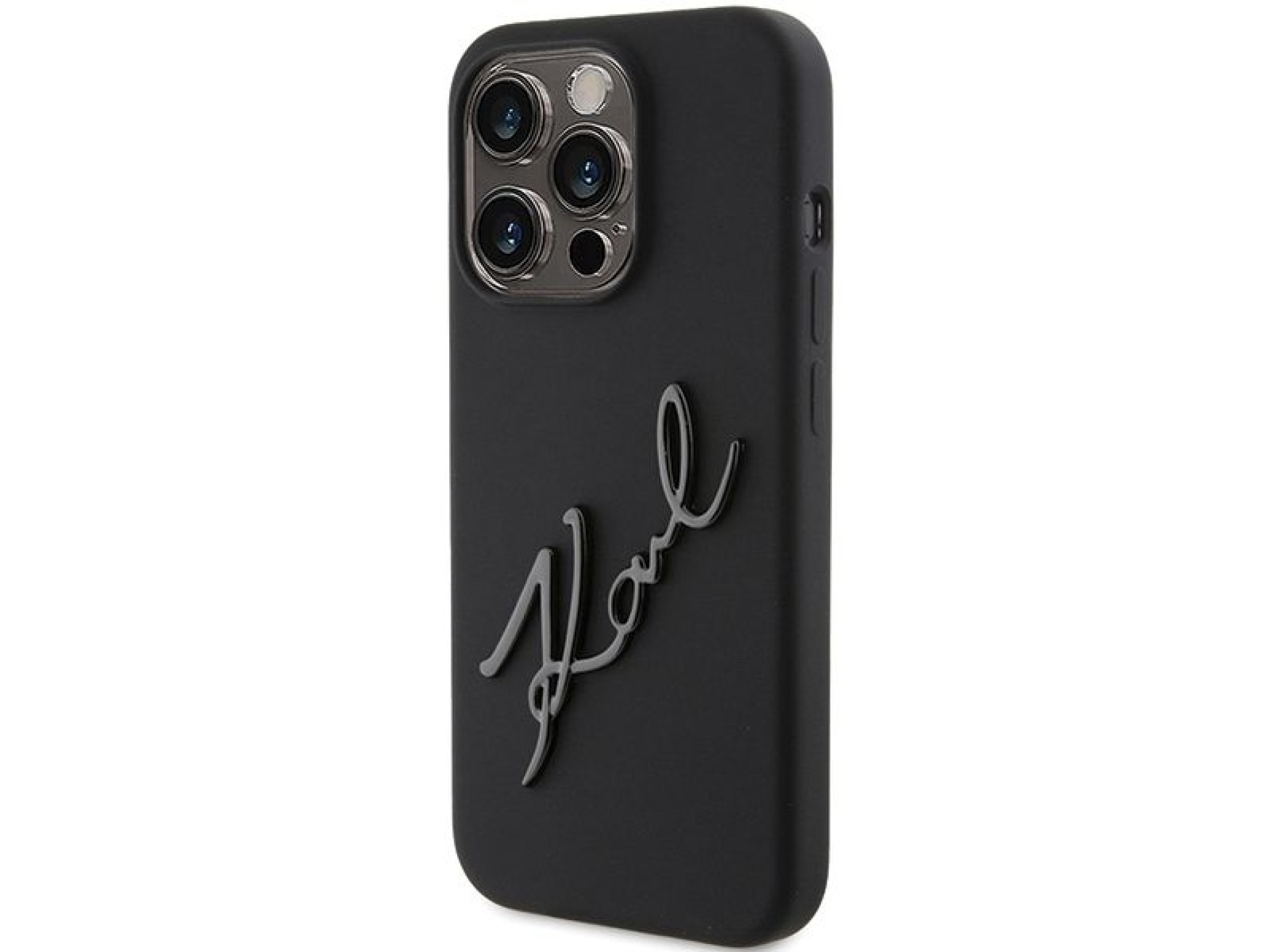 Karl Lagerfeld Silicone Karl Script case for iPhone 15 Pro - black