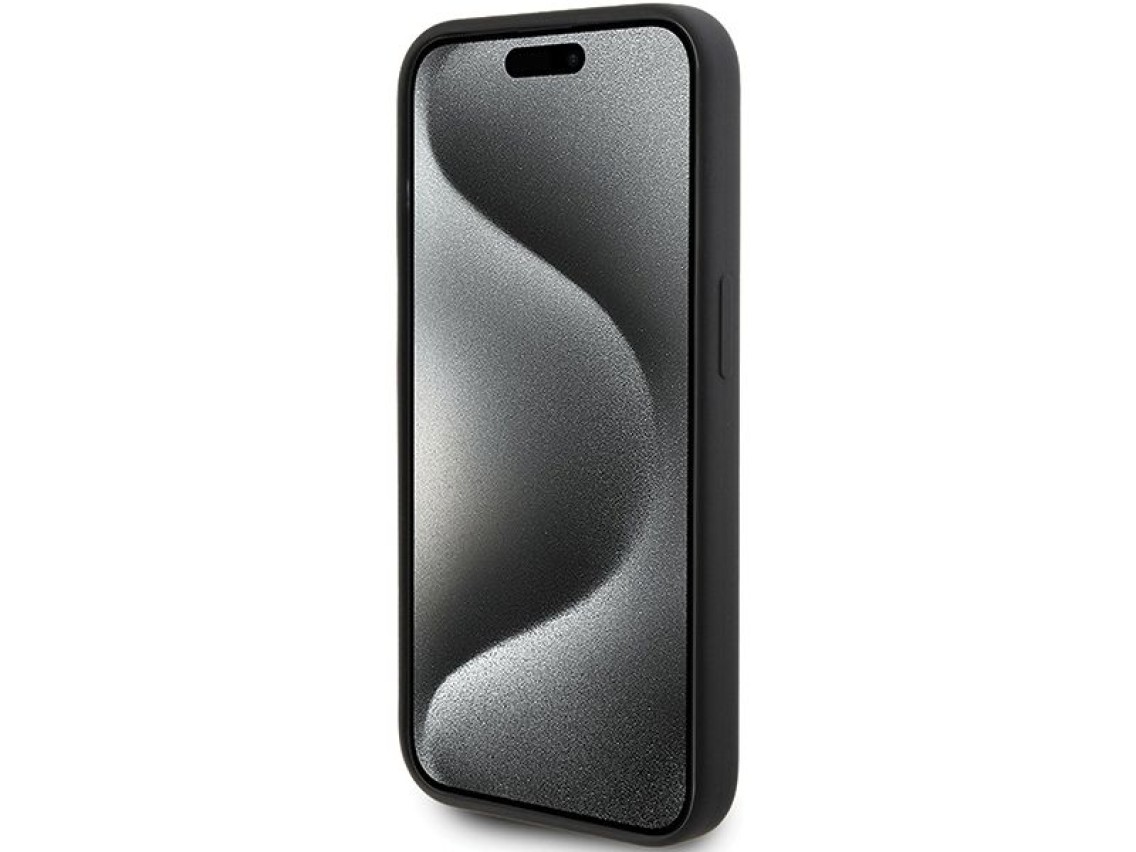 Karl Lagerfeld Silicone Karl Script case for iPhone 15 Pro - black