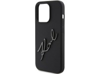 Karl Lagerfeld Silicone Karl Script case for iPhone 15 Pro - black