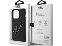 Karl Lagerfeld Silicone Karl Script case for iPhone 15 Pro - black