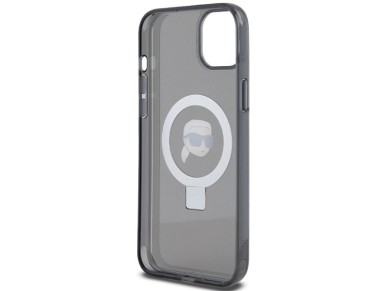 Capa MagSafe Karl Lagerfeld Ring Stand Karl Head para iPhone 15 Plus / 14 Plus - Preta Capa MagSafe Karl Lagerfeld Ring Stand Karl Head para iPhone 15 Plus / 14 Plus - Preta