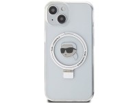 Karl Lagerfeld KLHMP15SHMRSKHH iPhone 15 6.1" blanco/blanco estuche r�gido Soporte de anillo Karl He