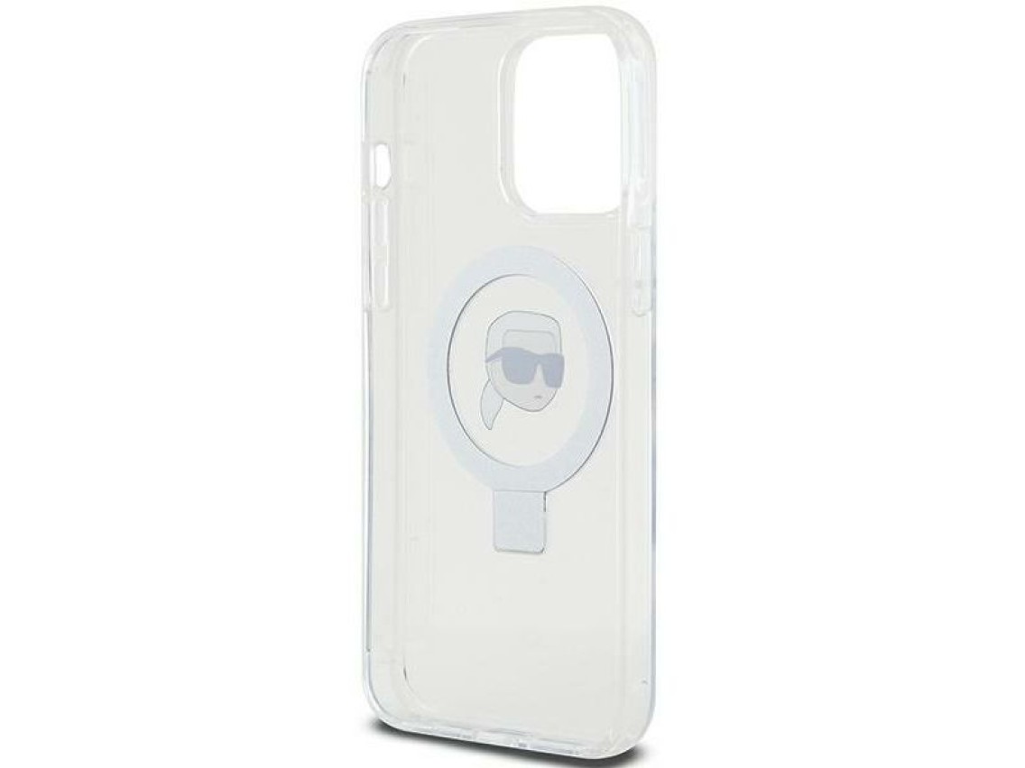Karl Lagerfeld KLHMP15XHMRSKHH iPhone 15 Pro Max 6.7" white/white hardcase Ring Stand Karl Head MagS