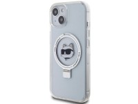 Capa rígida branca/branca Karl Lagerfeld KLHMP15SHMRSCHH para iPhone 15 de 6,1 polegadas com suporte Capa rígida branca/branca Karl Lagerfeld KLHMP15SHMRSCHH para iPhone 15 de 6,1 polegadas com suporte