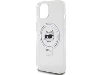 Karl Lagerfeld KLHMP15MHMRSCHH iPhone 15 Plus 6.7" blanco/blanco estuche rígido Soporte de anillo Ch Karl Lagerfeld KLHMP15MHMRSCHH iPhone 15 Plus 6.7" blanco/blanco estuche rígido Soporte de anillo Ch