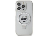 Capa r�gida branca/branca Karl Lagerfeld KLHMP15LHMRSCHH para iPhone 15 Pro de 6,1 polegadas com sup