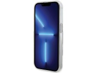 Capa r�gida branca/branca Karl Lagerfeld KLHMP15LHMRSCHH para iPhone 15 Pro de 6,1 polegadas com sup