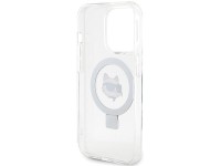 Capa r�gida branca/branca Karl Lagerfeld KLHMP15LHMRSCHH para iPhone 15 Pro de 6,1 polegadas com sup