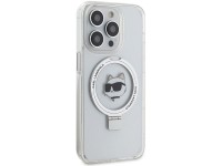 Capa rígida branca/branca Karl Lagerfeld KLHMP15XHMRSCHH para iPhone 15 Pro Max 6.7" com suporte de Capa rígida branca/branca Karl Lagerfeld KLHMP15XHMRSCHH para iPhone 15 Pro Max 6.7" com suporte de
