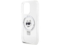Capa rígida branca/branca Karl Lagerfeld KLHMP15XHMRSCHH para iPhone 15 Pro Max 6.7" com suporte de Capa rígida branca/branca Karl Lagerfeld KLHMP15XHMRSCHH para iPhone 15 Pro Max 6.7" com suporte de