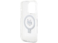 Capa rígida branca/branca Karl Lagerfeld KLHMP15XHMRSCHH para iPhone 15 Pro Max 6.7" com suporte de Capa rígida branca/branca Karl Lagerfeld KLHMP15XHMRSCHH para iPhone 15 Pro Max 6.7" com suporte de