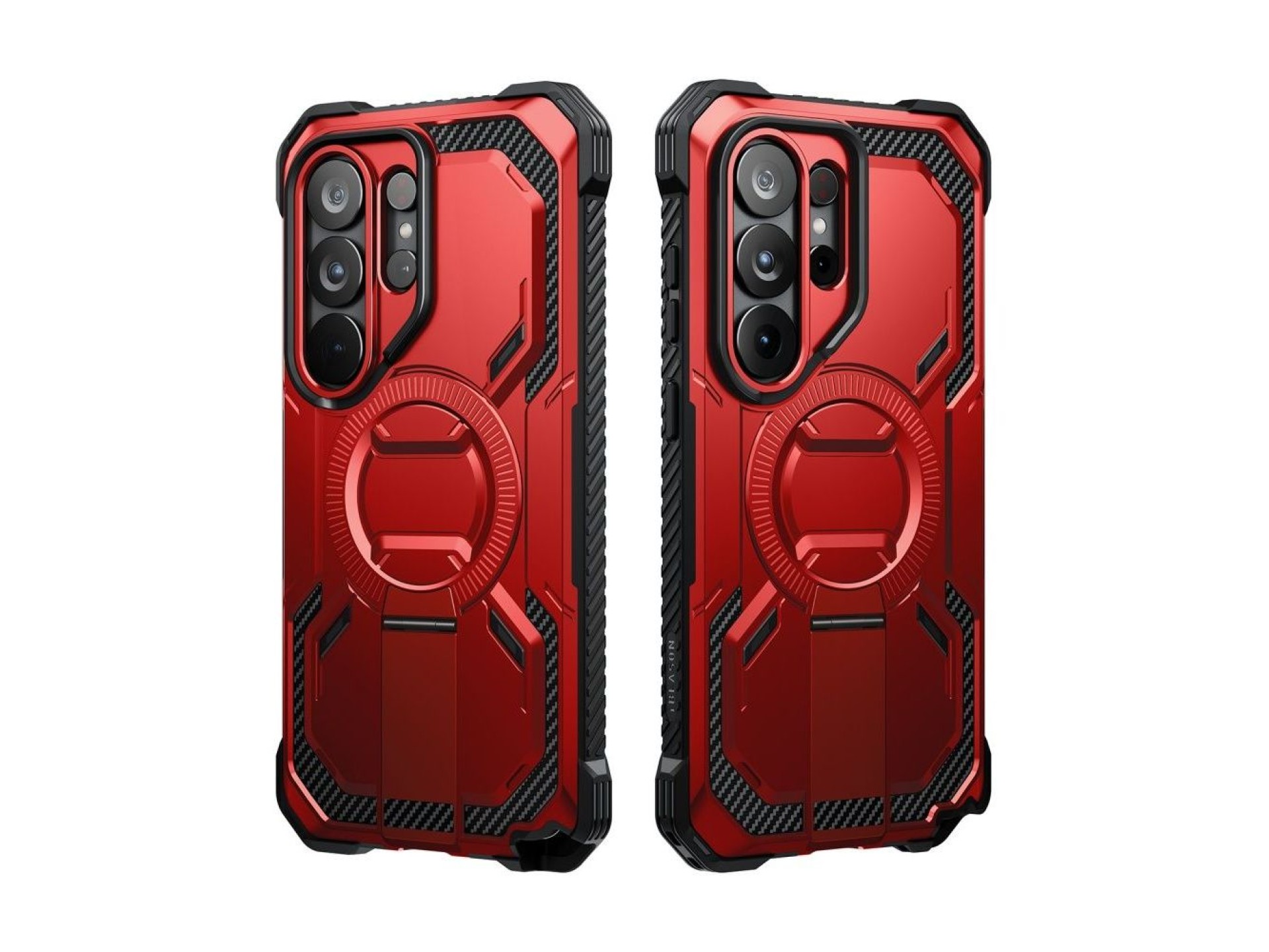 Funda Supcase ArmorBox Mag MagSafe para Samsung Galaxy S26 Ultra - Rojo y negro