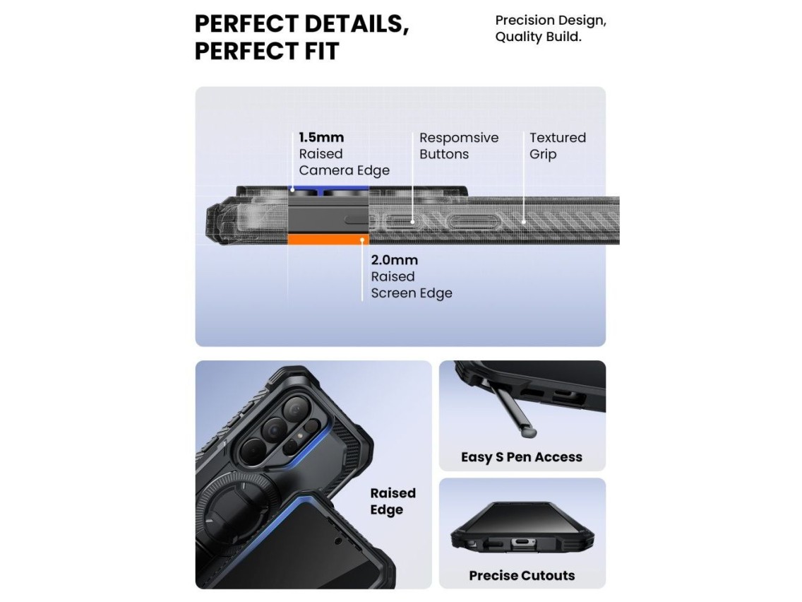 Supcase iBlason ArmorBox Clip Mag MagSafe Case for Samsung Galaxy S26 Ultra - Black