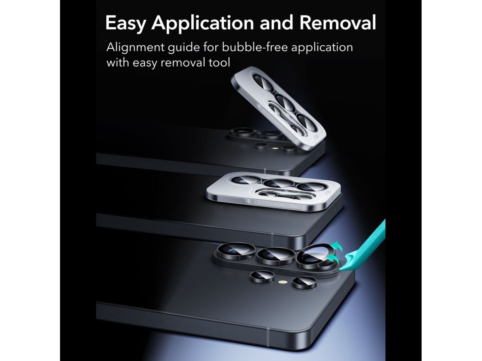 Protector de cámara ESR Armorite para Samsung Galaxy S26 Ultra - Negro