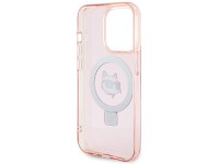Capa rígida rosa/rosa Karl Lagerfeld KLHMP15XHMRSCHP para iPhone 15 Pro Max 6.7" com suporte de anel Capa rígida rosa/rosa Karl Lagerfeld KLHMP15XHMRSCHP para iPhone 15 Pro Max 6.7" com suporte de anel