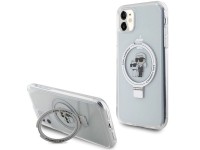 Karl Lagerfeld KLHMN61HMRSKCH iPhone 11 / Xr 6.1" blanco/blanco estuche rígido Soporte de anillo Kar Karl Lagerfeld KLHMN61HMRSKCH iPhone 11 / Xr 6.1" blanco/blanco estuche rígido Soporte de anillo Kar