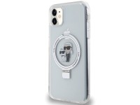 Karl Lagerfeld KLHMN61HMRSKCH iPhone 11 / Xr 6.1" blanco/blanco estuche rígido Soporte de anillo Kar Karl Lagerfeld KLHMN61HMRSKCH iPhone 11 / Xr 6.1" blanco/blanco estuche rígido Soporte de anillo Kar