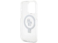 Karl Lagerfeld Ring Stand Karl&Choupette MagSafe case for iPhone 13 Pro / 13 - white Karl Lagerfeld Ring Stand Karl&Choupette MagSafe case for iPhone 13 Pro / 13 - white