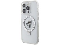 Suporte de anel Karl Lagerfeld, capa MagSafe Karl&Choupette para iPhone 13 Pro Max - branca Suporte de anel Karl Lagerfeld, capa MagSafe Karl&Choupette para iPhone 13 Pro Max - branca