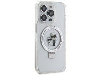 Suporte de anel Karl Lagerfeld, capa MagSafe Karl&Choupette para iPhone 13 Pro Max - branca Suporte de anel Karl Lagerfeld, capa MagSafe Karl&Choupette para iPhone 13 Pro Max - branca