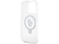 Suporte de anel Karl Lagerfeld, capa MagSafe Karl&Choupette para iPhone 13 Pro Max - branca Suporte de anel Karl Lagerfeld, capa MagSafe Karl&Choupette para iPhone 13 Pro Max - branca