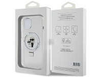 Karl Lagerfeld Ring Stand Karl&Choupette MagSafe case for iPhone 14 / 15 / 13 - white Karl Lagerfeld Ring Stand Karl&Choupette MagSafe case for iPhone 14 / 15 / 13 - white