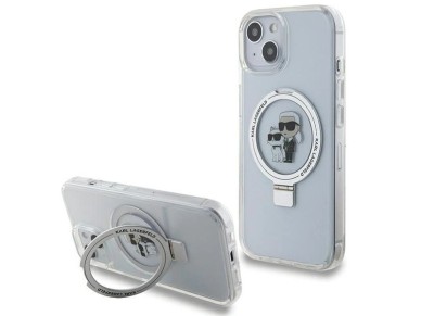 Karl Lagerfeld KLHMP15SHMRSKCH iPhone 15 / 14 / 13 6.1" white/white hardcase Ring Stand Karl&Choupet Karl Lagerfeld KLHMP15SHMRSKCH iPhone 15 / 14 / 13 6.1" white/white hardcase Ring Stand Karl&Choupet
